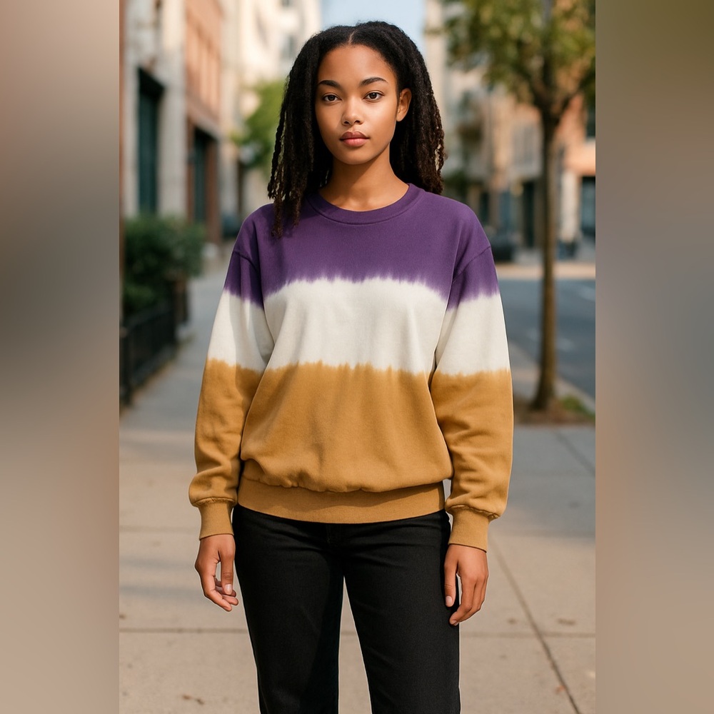 Tie Dye Sweatshirt Medium by Hailey & Co New Without Tags